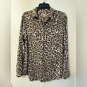 Chico's Animal Print Blouse